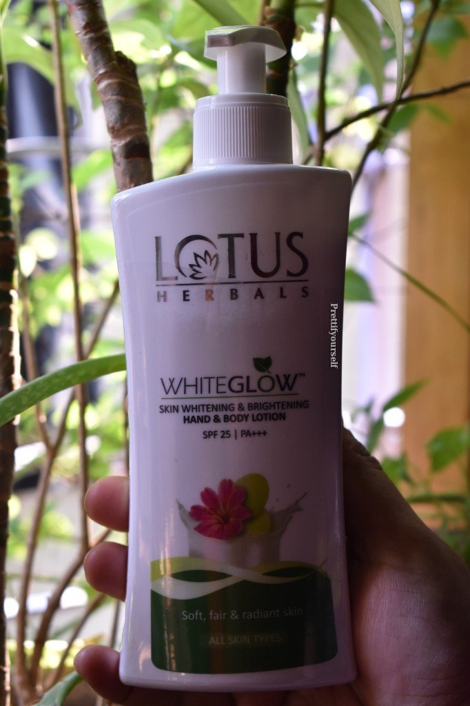 features image of lotus white glow body lotion