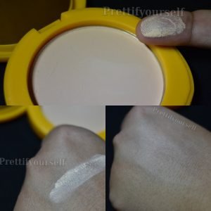 swatches of lakme sunscreen compact