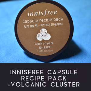 featured image of Insfree Capsule Recipe Pack Volcanic Cluster