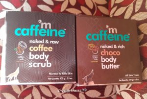 mcaffeine body scrub and body butter