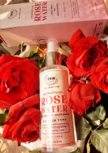 packaging of TNW Steam Distilled Rose water