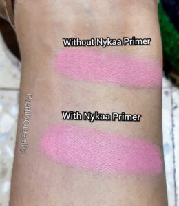 demo of nykaa makeup primer
