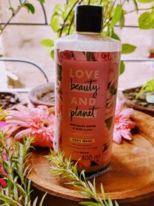 love beauty and planet rose body wash