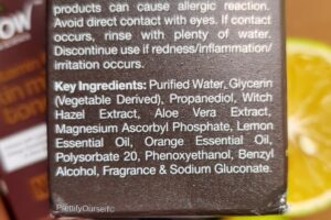wow vitamin c skin mist toner ingredients