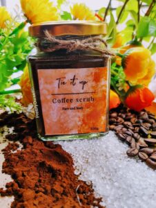 Tie It Up coffee scrub for face and body