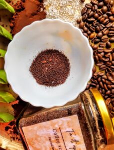 how to use coffee scrub for face and body