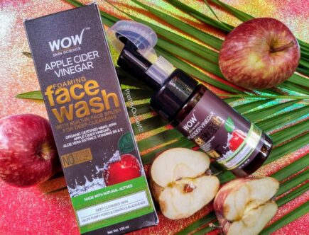 wow skin science apple cider vinegar foaming face wash review