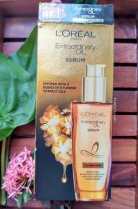 outer packaging of Loreal Extraordinary Oil Serum