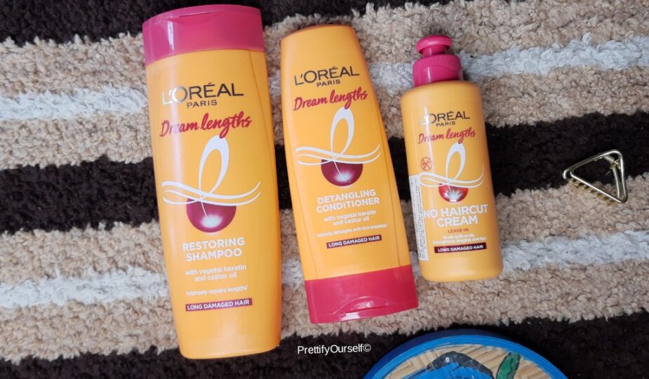 L'Oreal Paris Dream Lengths Restoring Hair Care Range l One of the best  loreal shampoo and conditioner under 500 rupees